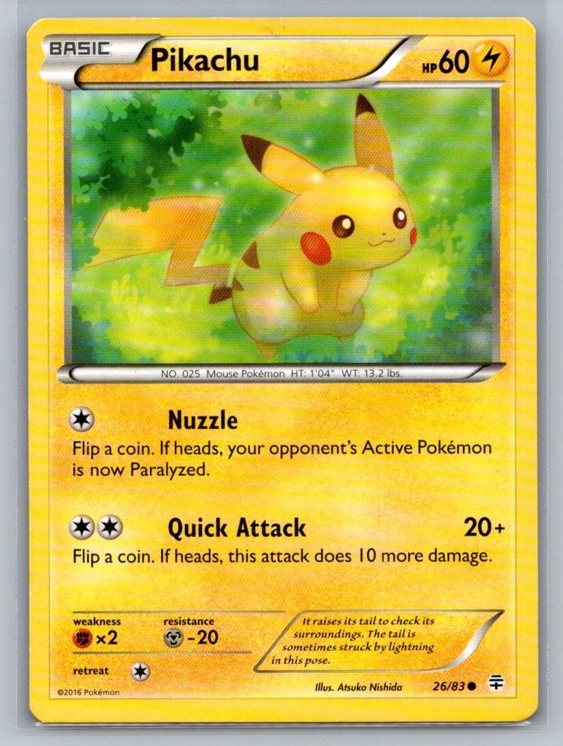 Pikachu Common 26/83 Generations LP