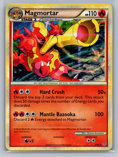 Magmortar Holo Rare 2/95 Unleashed LP