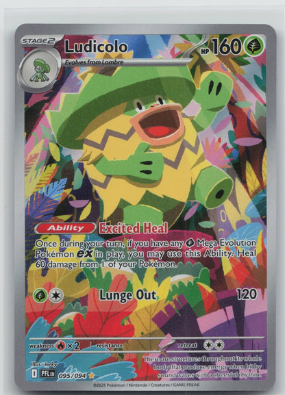 Ludicolo - Holo Illustration Rare 095/094 ME02: Phantasmal Flames NM