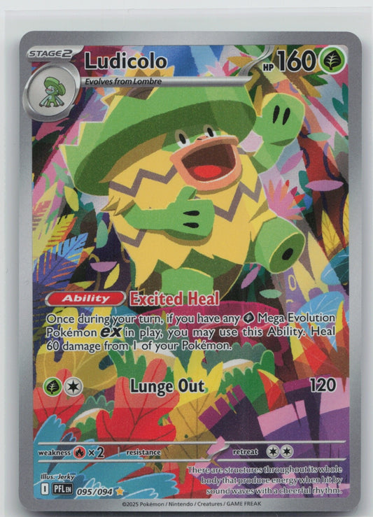 Ludicolo - Holo Illustration Rare 095/094 ME02: Phantasmal Flames NM