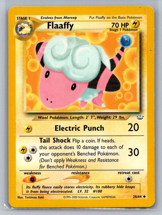 Flaaffy Unlimited Uncommon 28/64 Neo Revelation LP