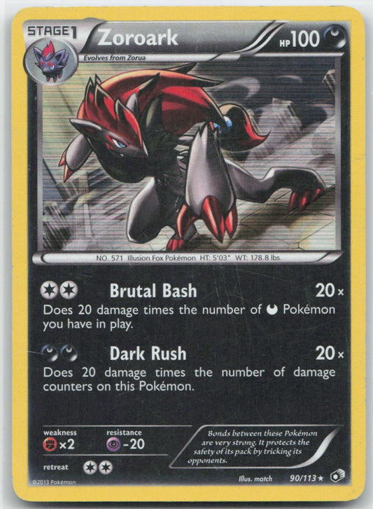 Zoroark Holo Holo Rare 90/113 Legendary Treasures NM