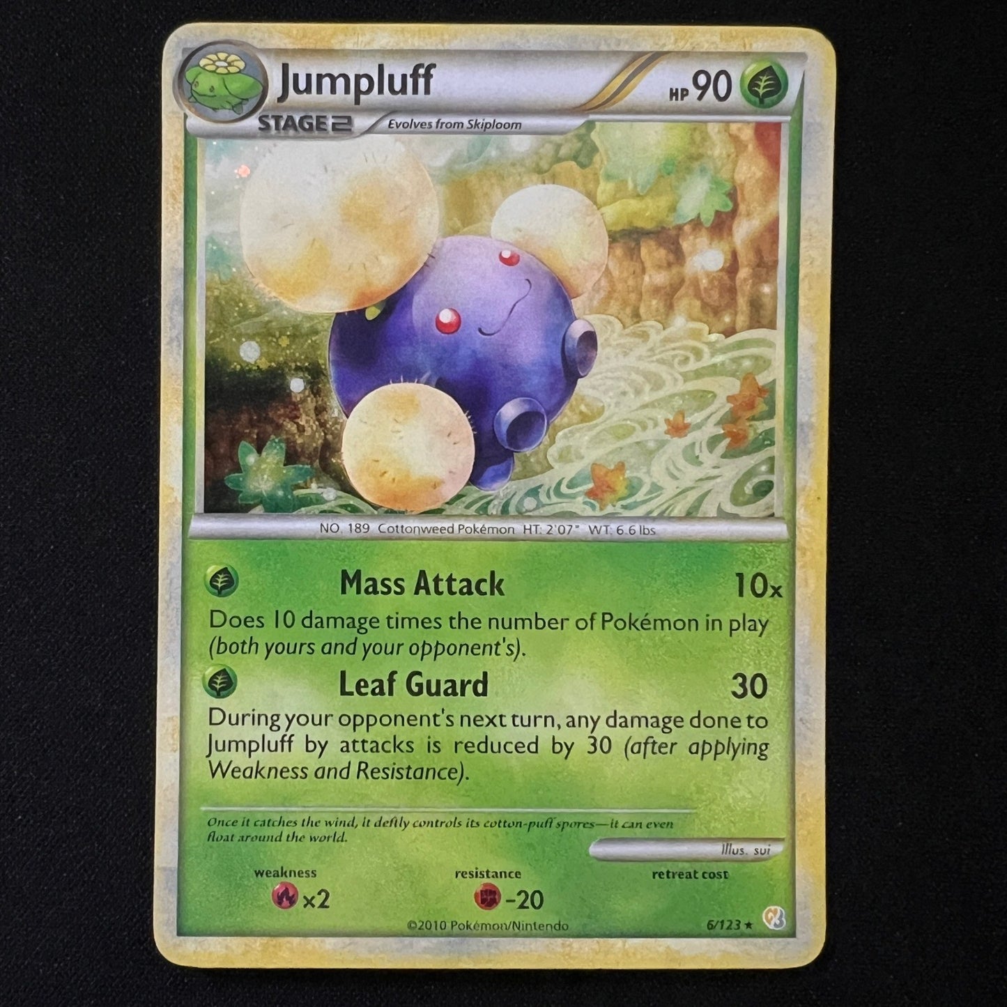 Jumpluff Holo Holo Rare 6/123 HeartGold SoulSilver LP