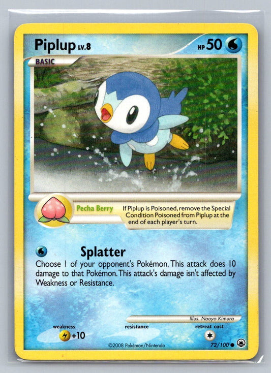 Piplup (72) Common 72/100 Majestic Dawn LP
