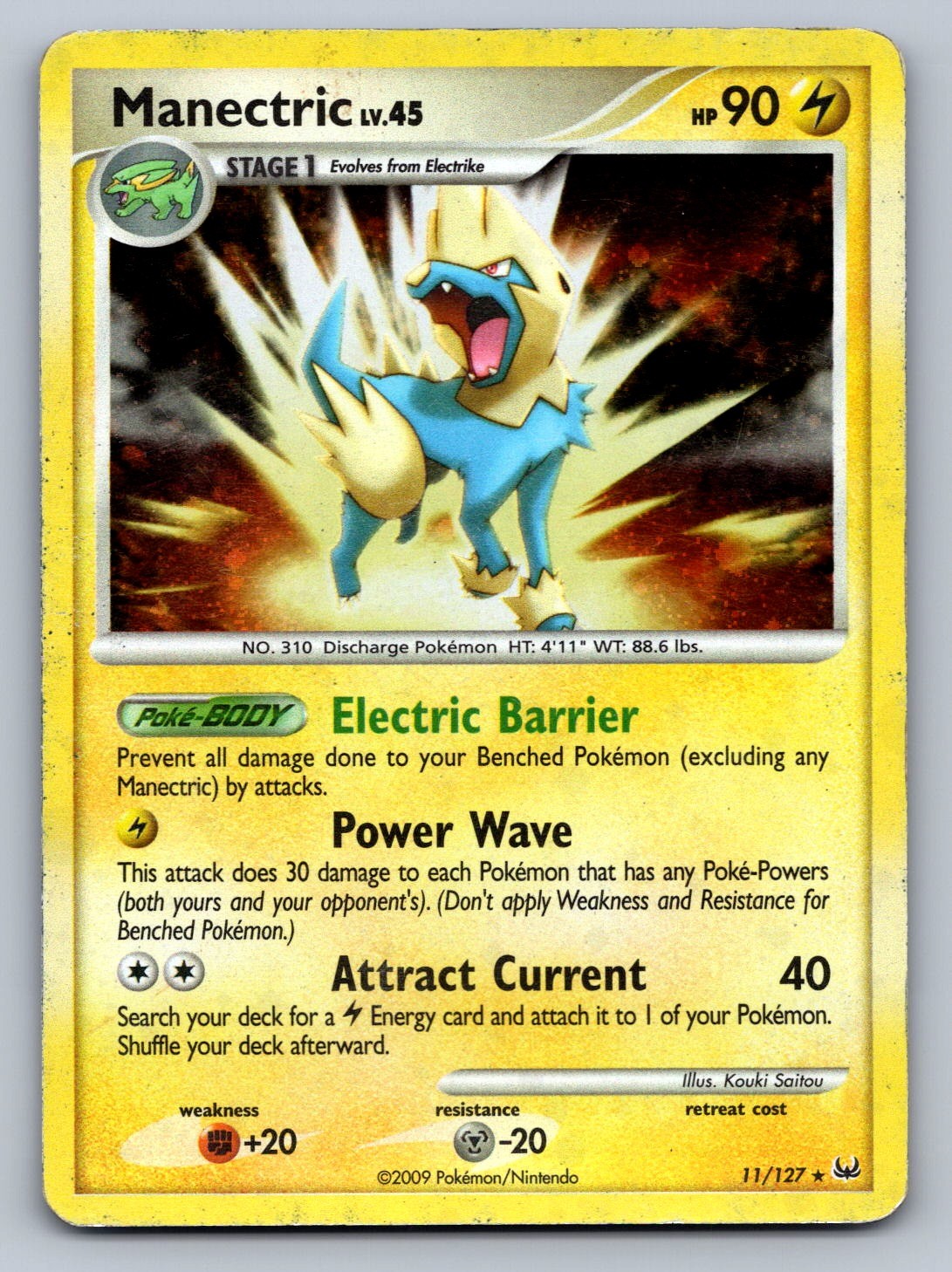 Manectric 11/127 Lightning Platinum LP