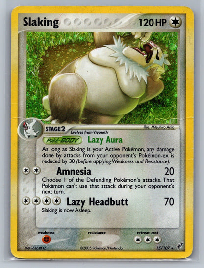 Slaking Holo Holo Rare 15/107 Deoxys HP