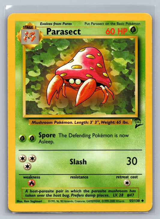 Parasect Uncommon 055/130 Base Set 2 LP