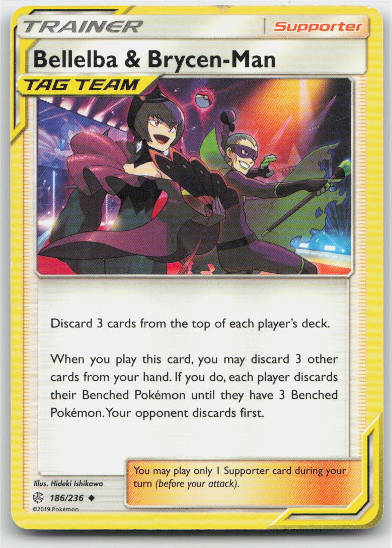 Bellelba & Brycen-Man Uncommon 186/236 SM - Cosmic Eclipse NM