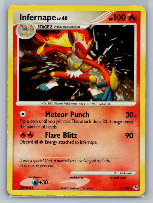 Infernape Holo Holo Rare 5/130 Diamond and Pearl MP