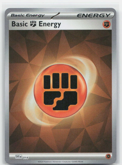 Basic Fighting Energy - Holo Common 014 SVE: Scarlet & Violet Energies NM