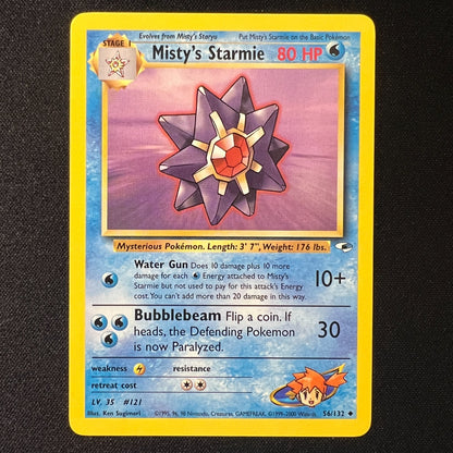 Misty’s Starmie - 56/132 - Uncommon - Gym Heroes - Pokemon Card - LP