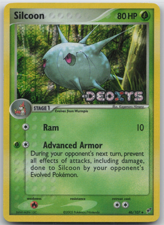 Silcoon Reverse Holo Uncommon 46/107 Deoxys NM