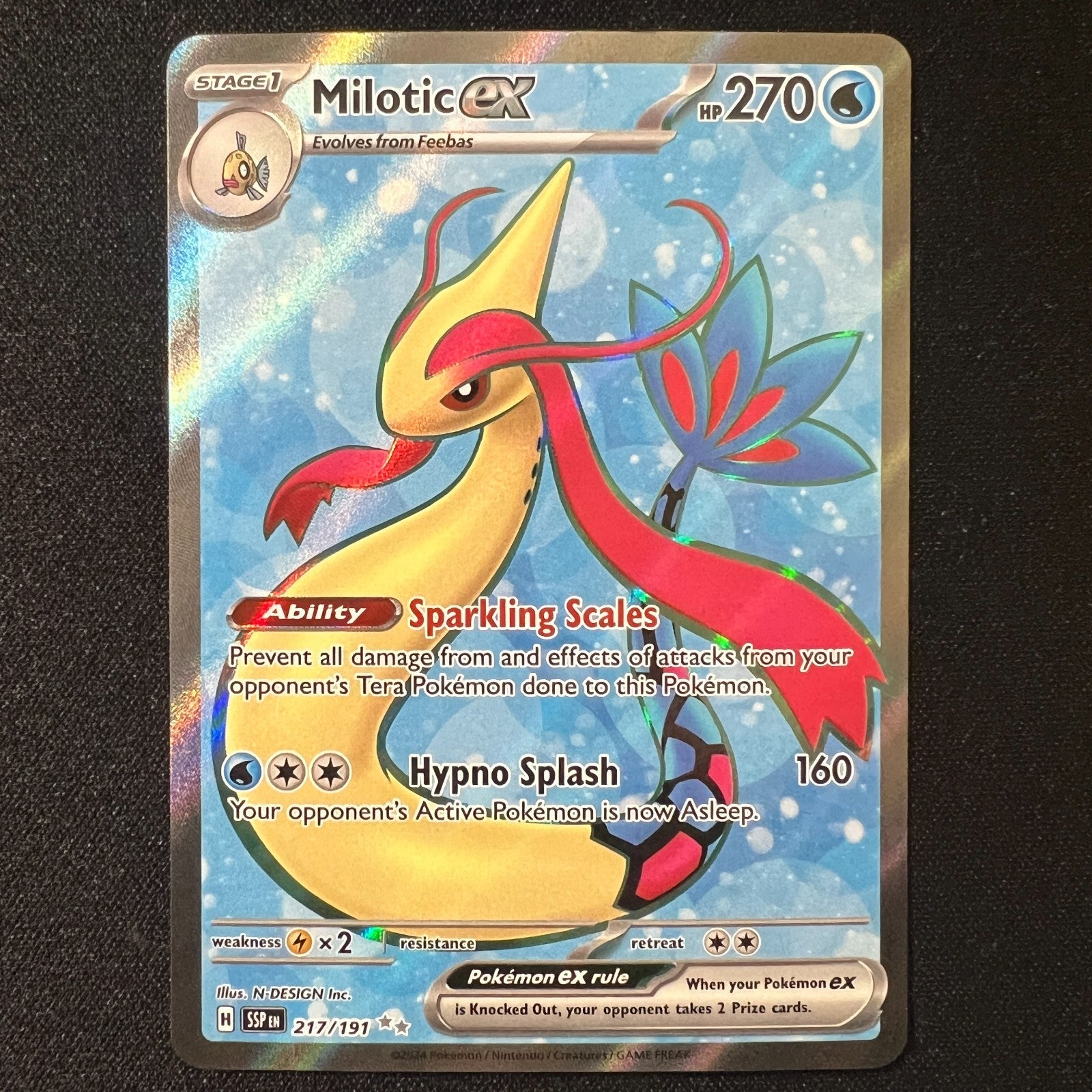 Milotic ex 217/191 – Surging Sparks Illustration Rare Pokemon Cards TCG NM
