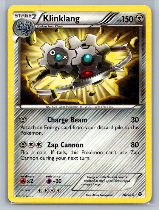 Klinklang Rare 76/98 Emerging Powers MP