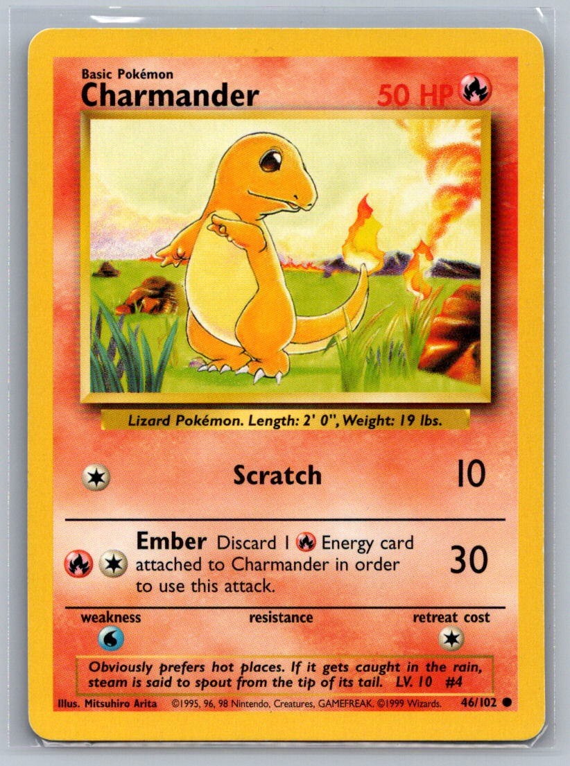 Charmander Normal 046/102 Base Set LP