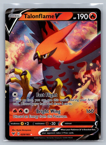 Talonflame V Holo Ultra Rare 029/185 SWSH04: Vivid Voltage NM