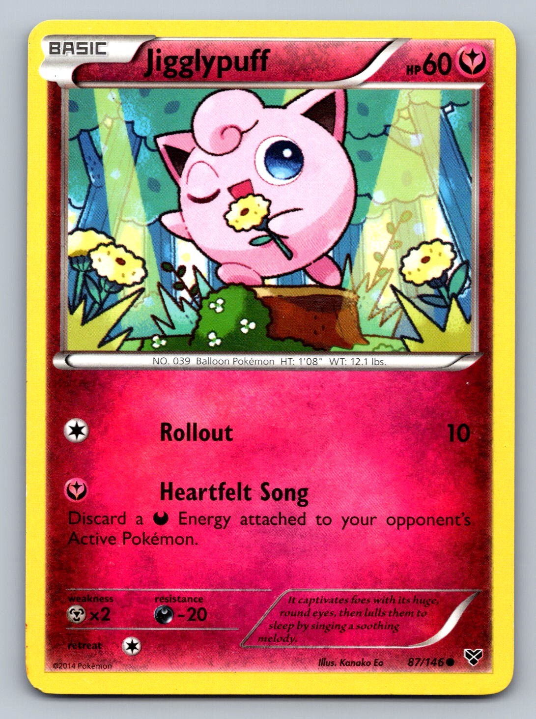 Jigglypuff (87) Common 87/146 XY Base Set NM