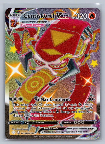 Centiskorch VMAX Shiny Holo Rare SV109/SV122 Shining Fates: Shiny Vault NM