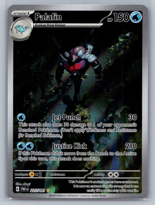 Palafin Holo Illustration Rare 225/091 SV: Paldean Fates NM