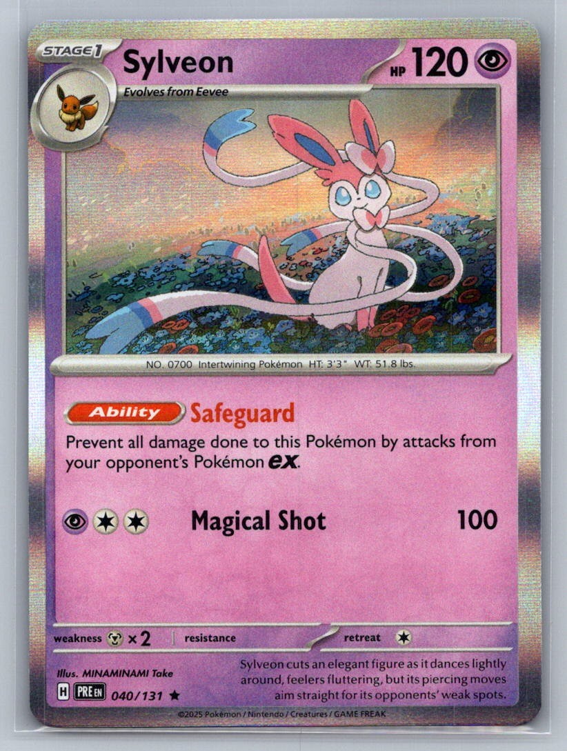Sylveon Holo Rare 040/131 SV: Prismatic Evolutions NM