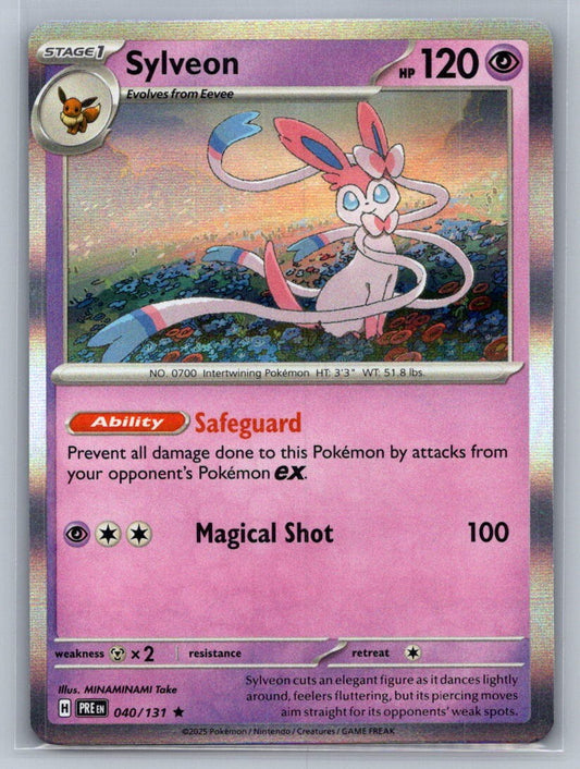 Sylveon Holo Rare 040/131 SV: Prismatic Evolutions NM