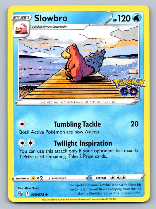 Slowbro Uncommon 020/078 Pokemon GO NM