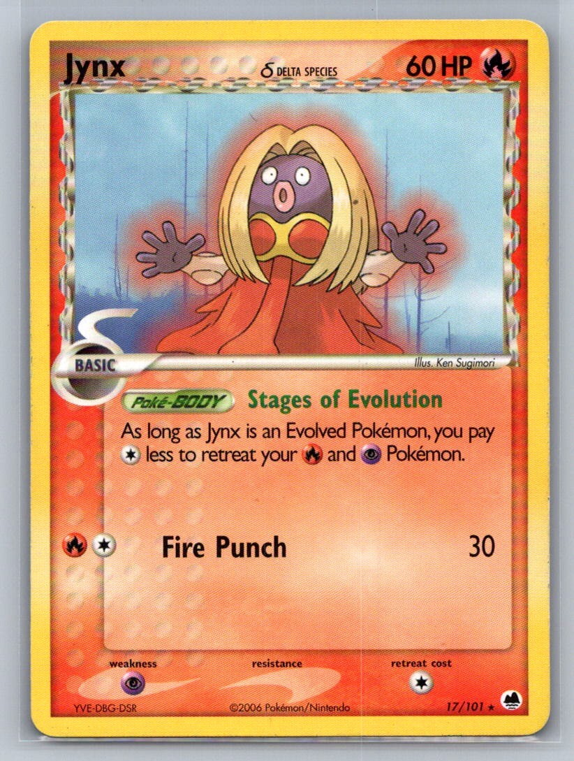 Jynx (Delta Species) Rare 17/101 Dragon Frontiers LP