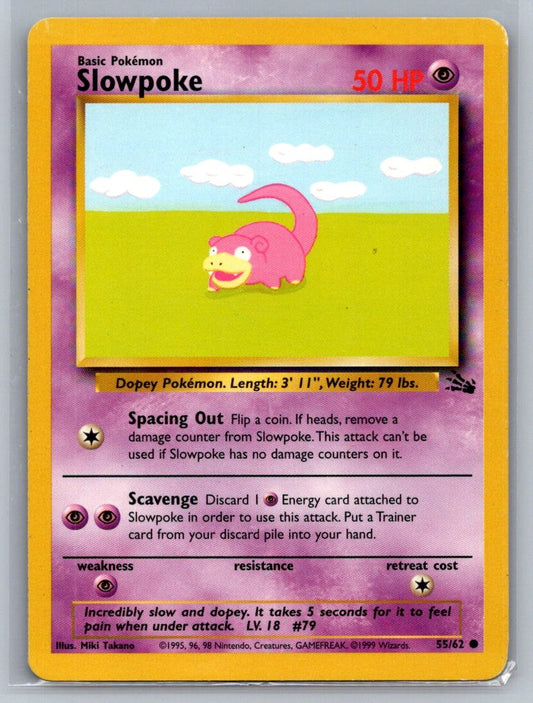 Slowpoke Unlimited Common 55/62 Fossil LP