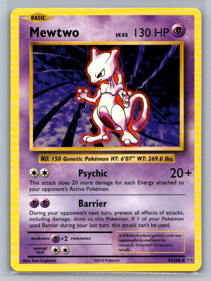 Mewtwo Rare 51/108 XY - Evolutions LP