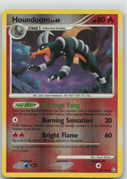 Houndoom Reverse Holo Uncommon 57/146 Legends Awakened NM