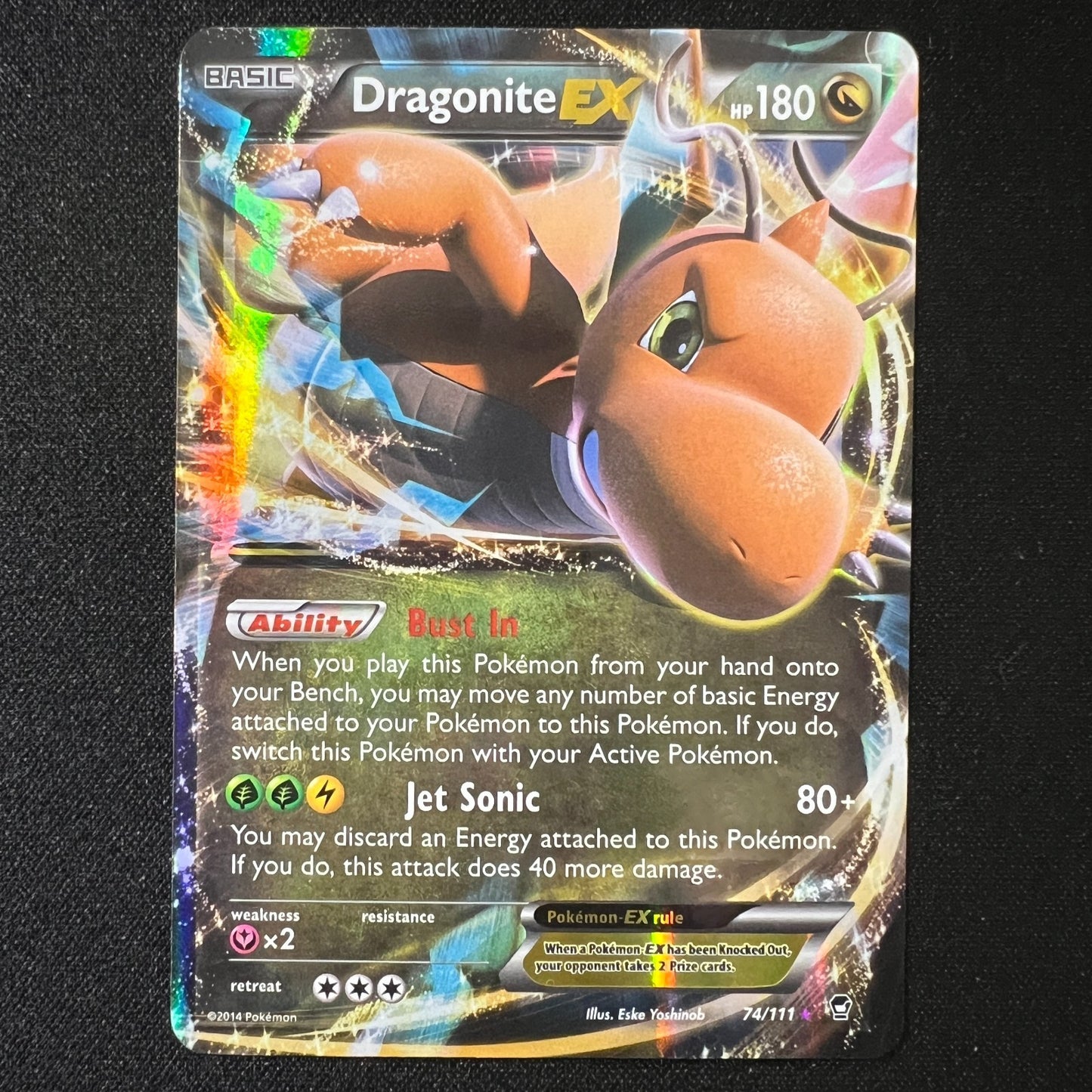 Dragonite EX 74/111 – XY Furious Fists Ultra Rare Holo Pokemon Cards TCG LP
