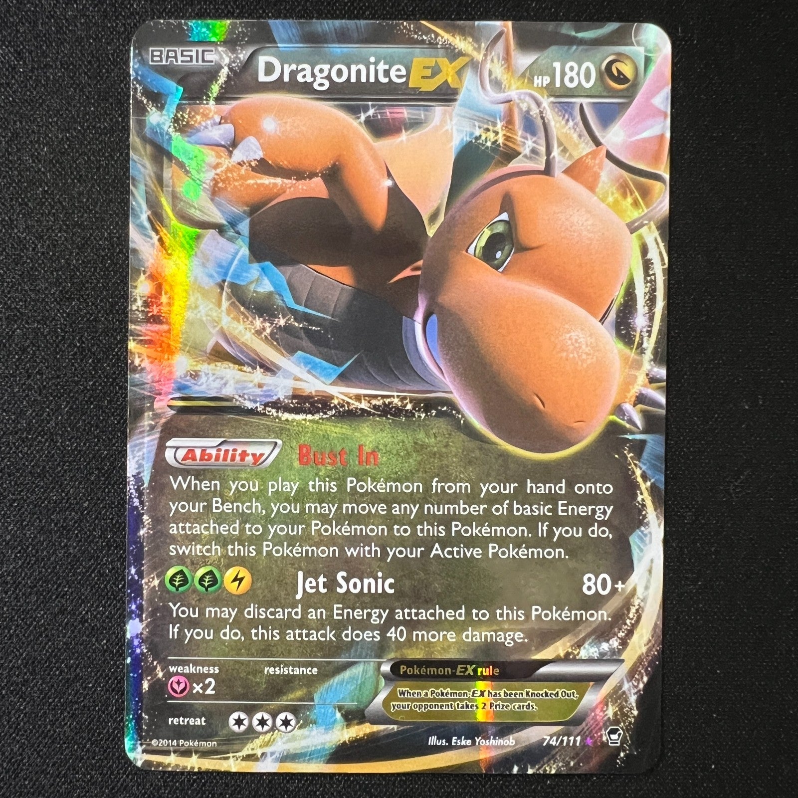 Dragonite EX 74/111 – XY Furious Fists Ultra Rare Holo Pokemon Cards TCG LP
