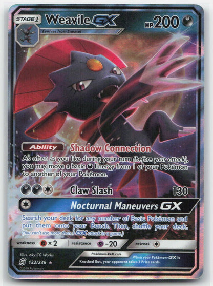 Weavile GX Holo Ultra Rare 132/236 SM - Unified Minds NM