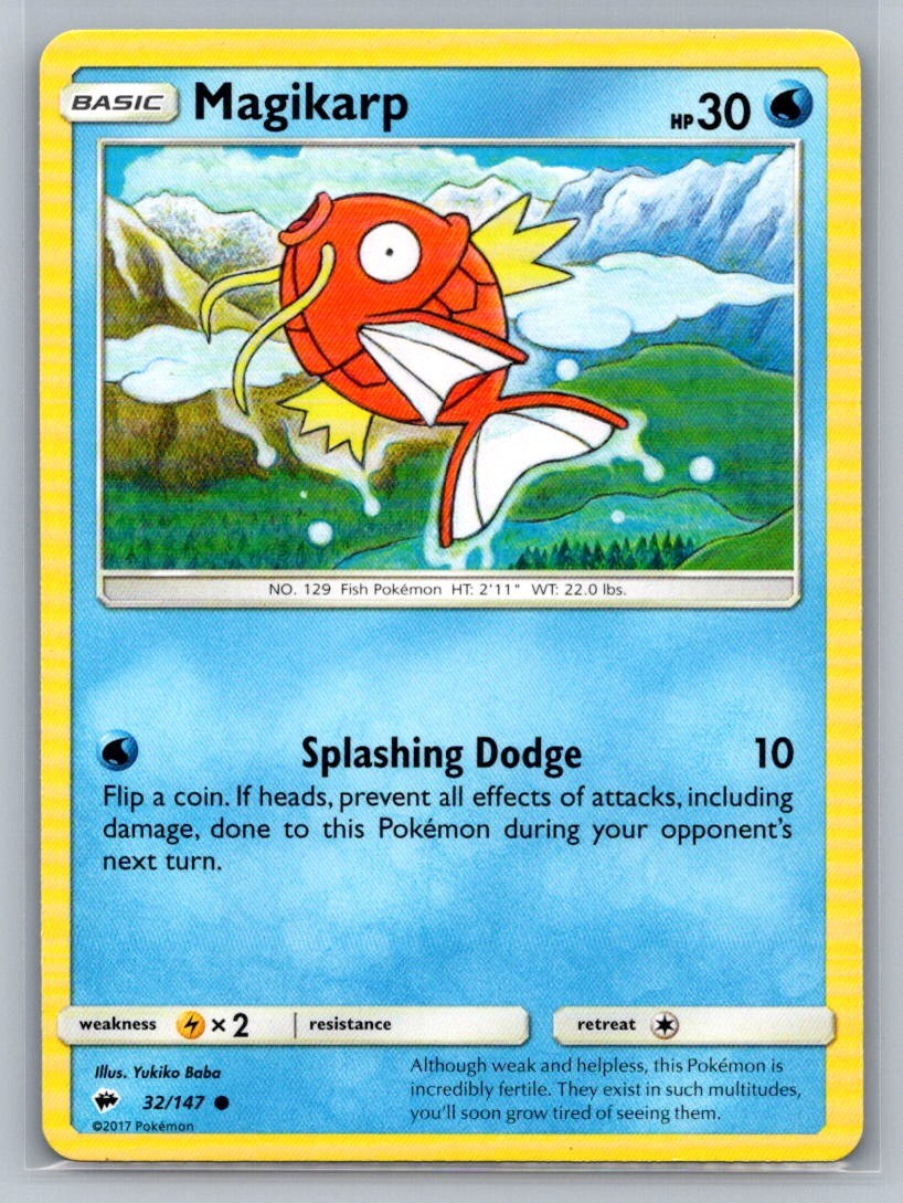 Magikarp Common 32/147 SM - Burning Shadows LP