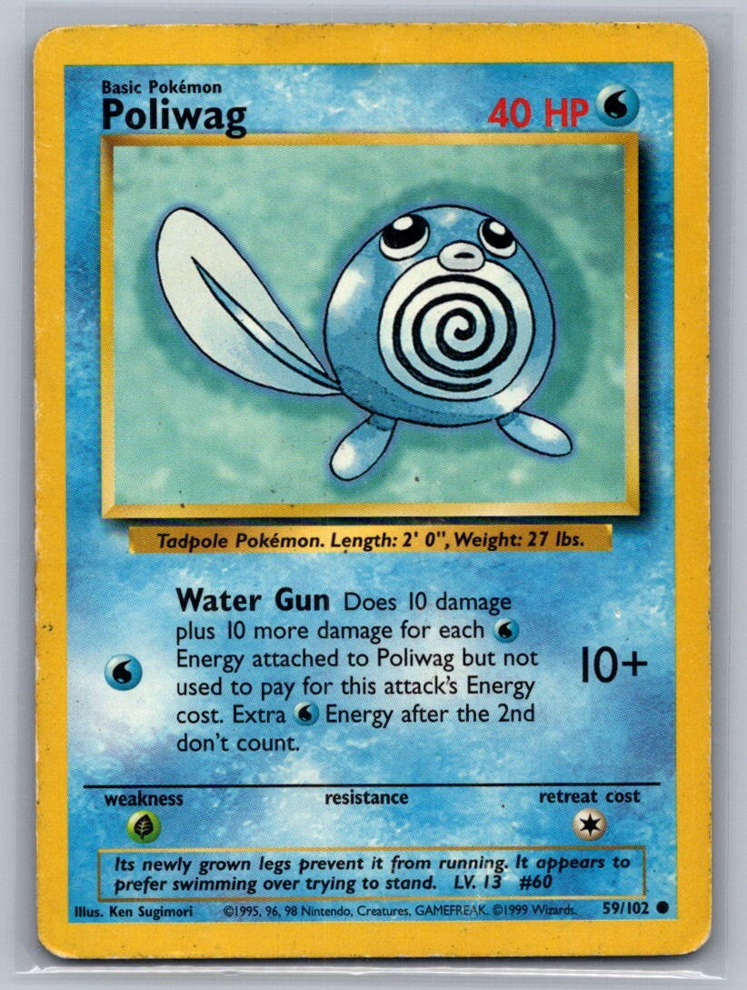 Poliwag Common 059/102 Base Set LP