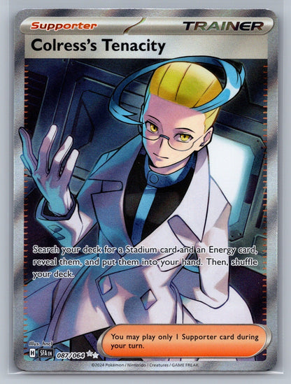 Colress's Tenacity Holo Ultra Rare 087/064 SV: Shrouded Fable NM