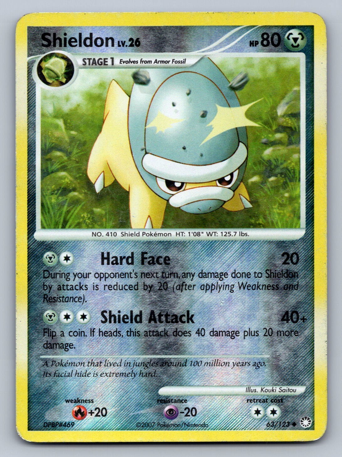 Shieldon 63/123 Metal Reverse Holo Mysterious Treasures LP