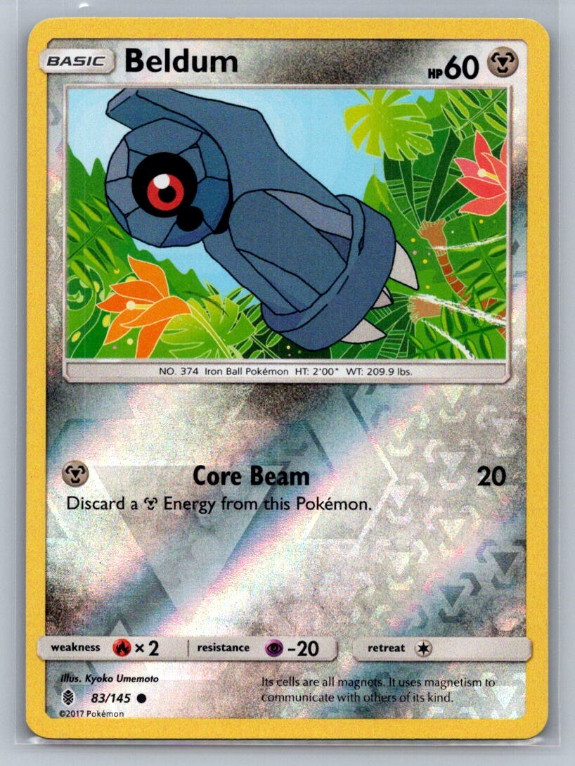 Beldum Reverse Holo Common 83/145 SM - Guardians Rising LP
