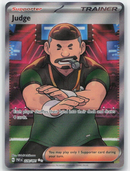 Judge Holo Ultra Rare 228/091 SV: Paldean Fates NM