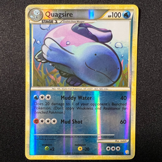 Quagsire Reverse Holo 9/123 – HeartGold SoulSilver Pokemon Cards TCG – MP