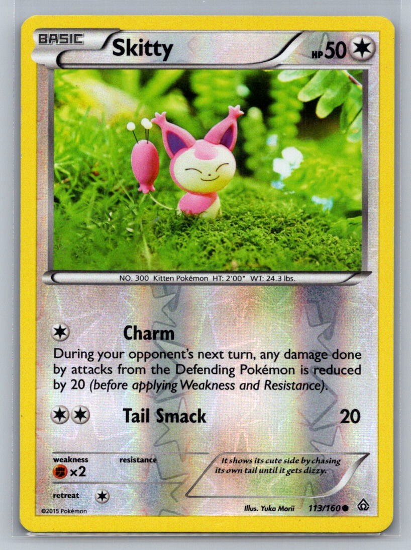 Skitty Reverse Holo Common 113/160 XY - Primal Clash LP
