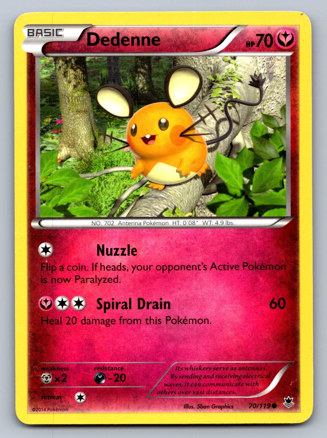 Dedenne Common 70/119 XY - Phantom Forces NM