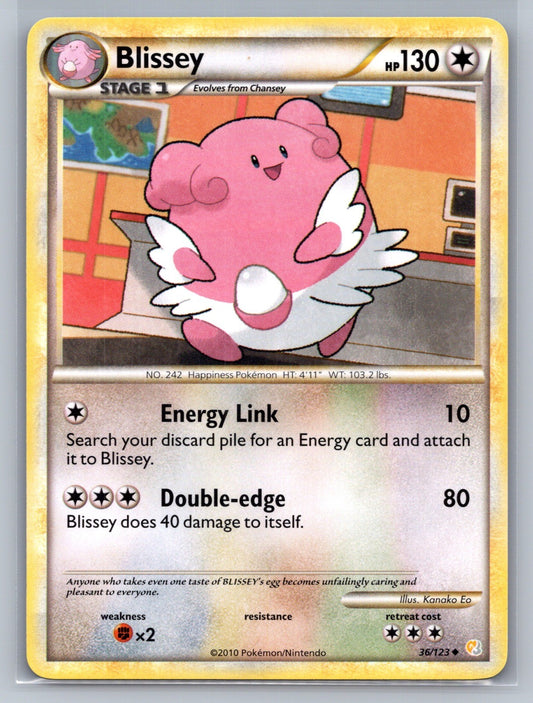 Blissey Uncommon 36/123 HeartGold SoulSilver LP