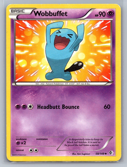 Wobbuffet Uncommon 58/149 Boundaries Crossed MP