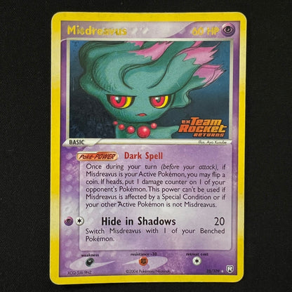 Misdreavus Reverse Holo Rare 25/109 Team Rocket Returns LP