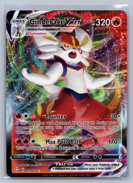 Cinderace VMAX Holo Ultra Rare 019/072 Shining Fates NM