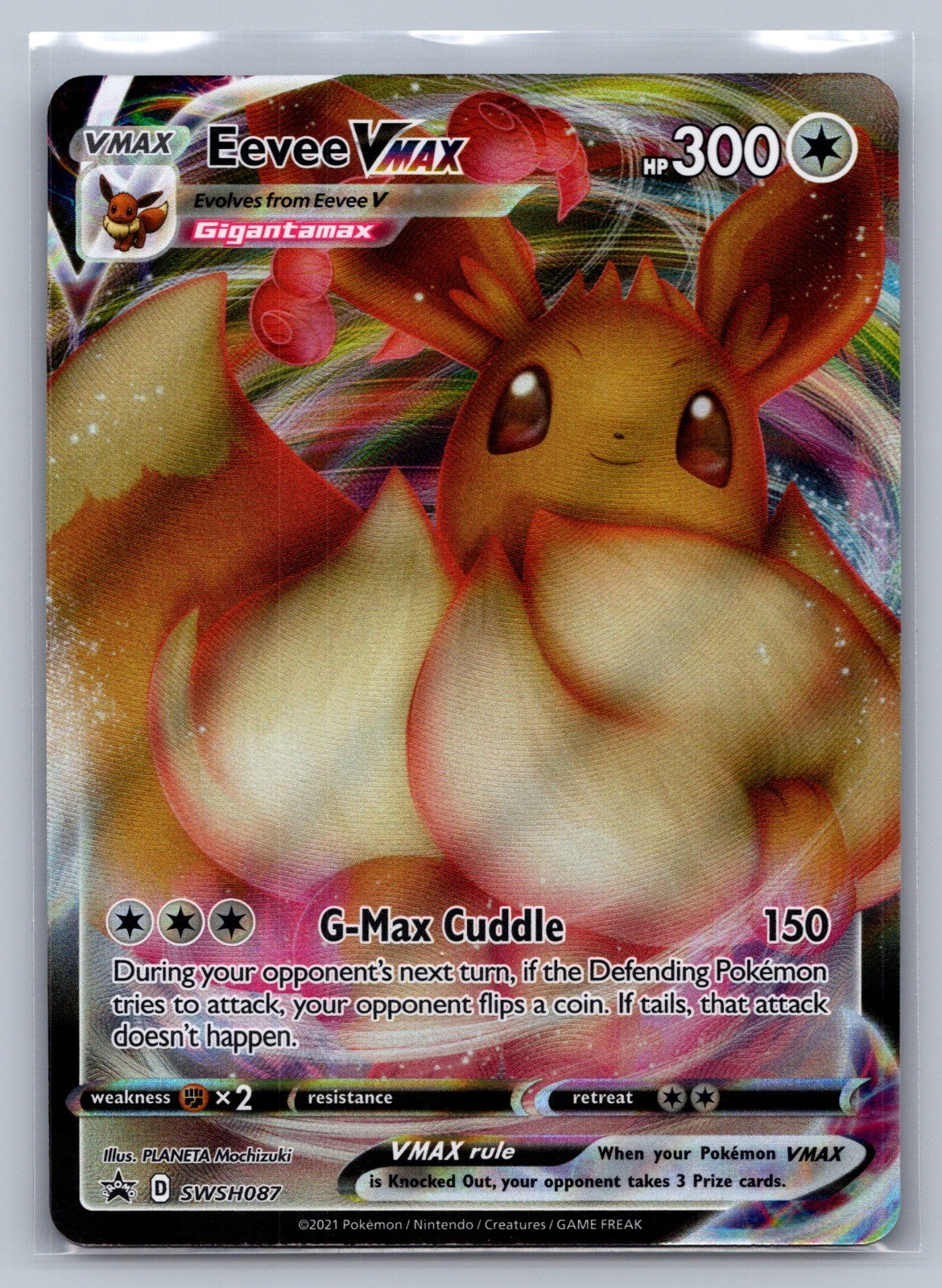 Eevee VMAX Holo Promo SWSH087 SWSH: Sword & Shield Promo Cards NM
