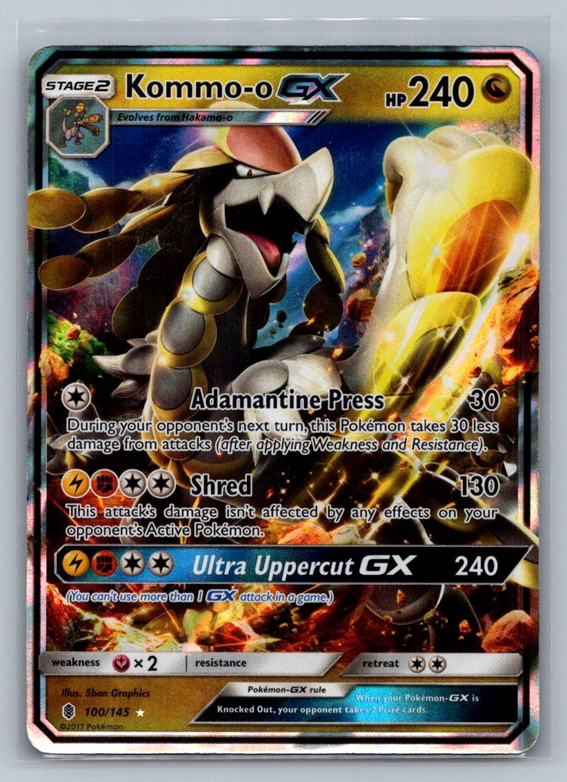 Kommo-o GX Holo Ultra Rare 100/145 SM - Guardians Rising MP