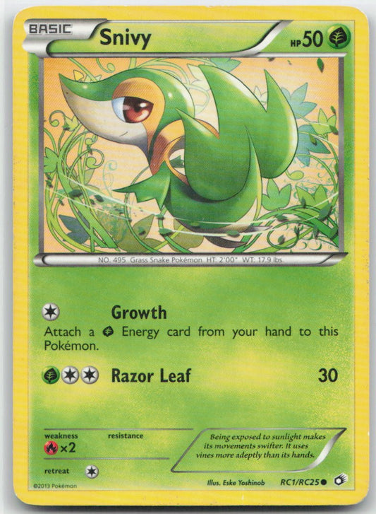 Snivy Holo Common RC1/RC25 Legendary Treasures: Radiant Collection LP