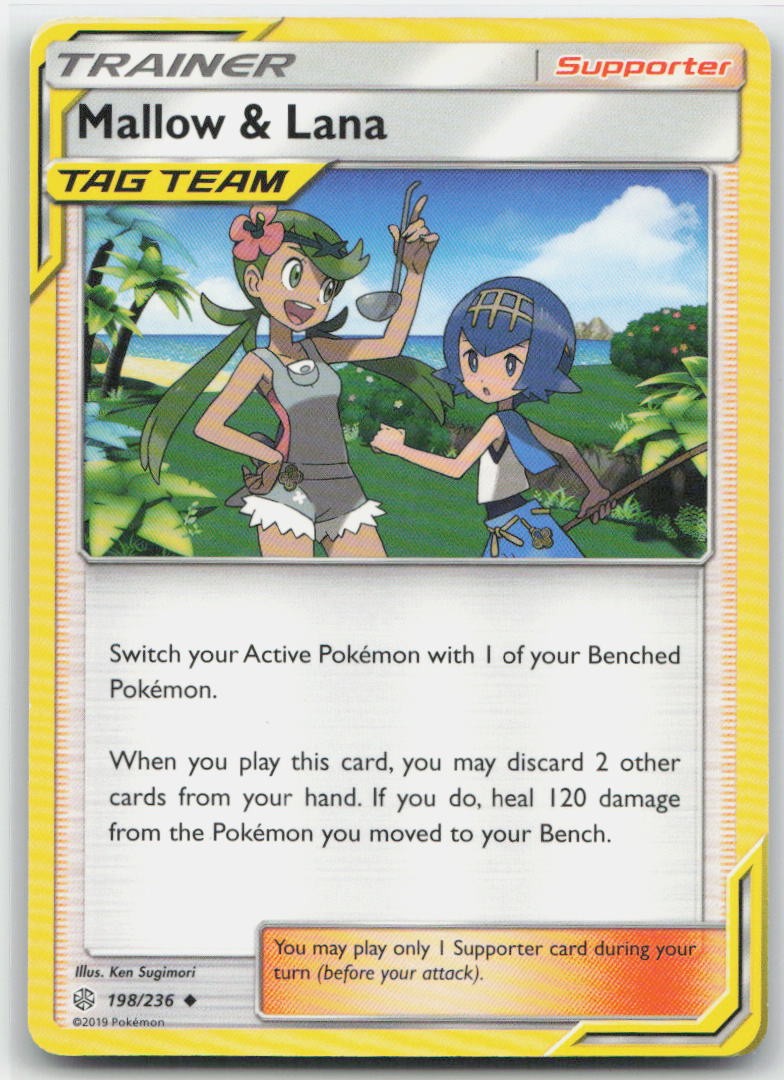 Mallow & Lana Uncommon 198/236 SM - Cosmic Eclipse NM